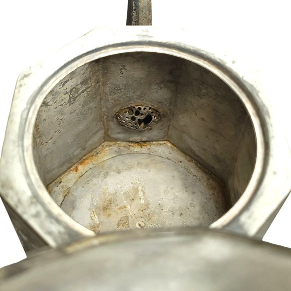 Homan Mfg Company Coffee Tea Pot Hinged Lid 3613 Quadruple Plate Special Metal 5 - Picture 9 of 12